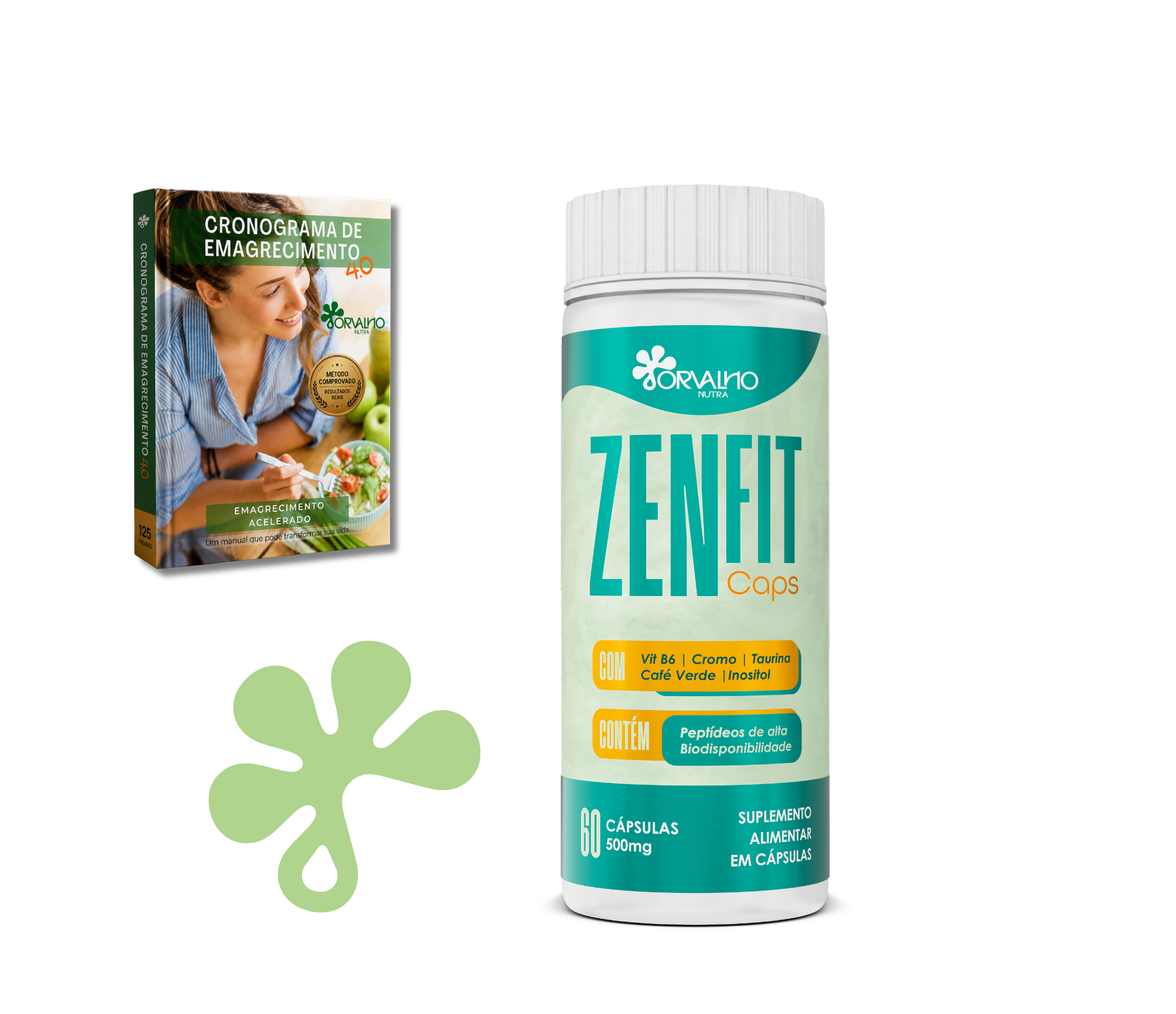 Kit 1 frasco de ZenFIT Caps com ebook