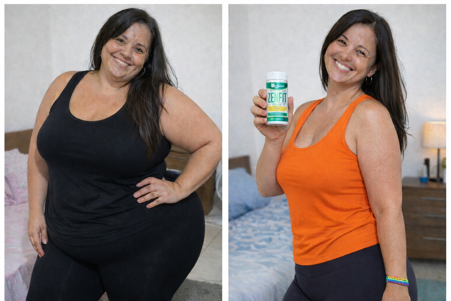 Resultado antes e depois ZenFIT Caps — Sueli, emagrecimento